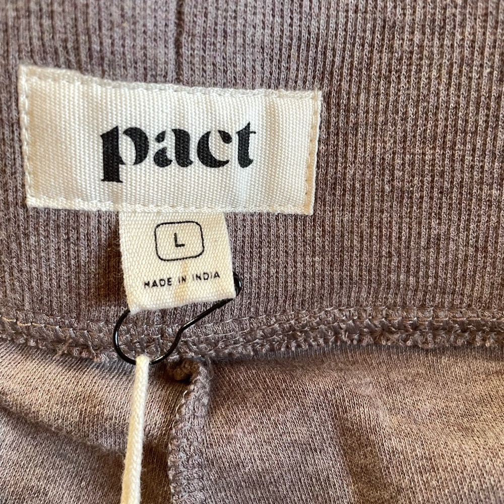 Pact Women's Deep Taupe Heather Airplane Pant L - Picture 3 of 5